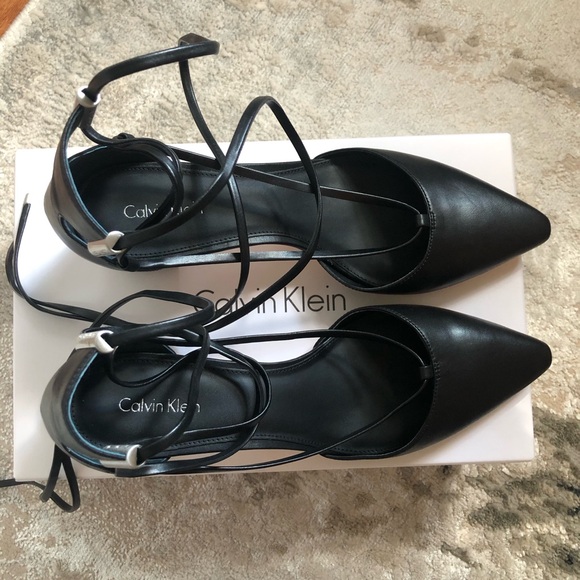 Calvin Klein black strappy heels 🖤 - Picture 2 of 7